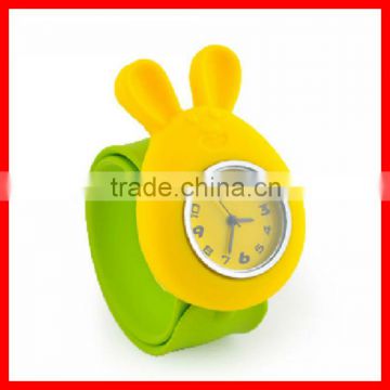 Promotional high quality waterproof silicone digital kids slap watch