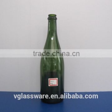 antique green glass bottle in 750ml