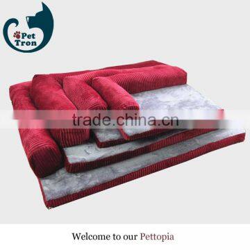 High quality corduroy luxury pet dog bed wholesale