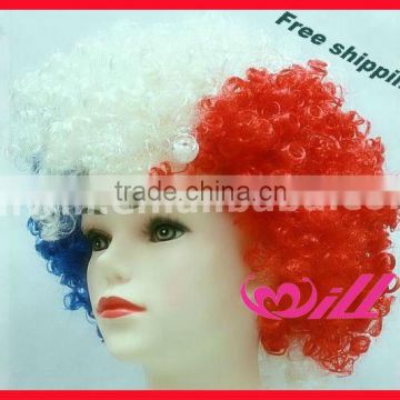 Pretty Afro Wigs Curly Hair Wigs Blue Synthetic Wigs Cheap Party Wig Synthetic Hair Wigs