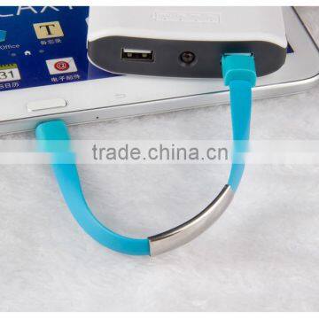 2016 Hot Selling Gift for iphone 6 6 plus Fashion USB 2.0 Beads Bracelet Charger Cable