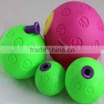 big size squeaky pet food ball