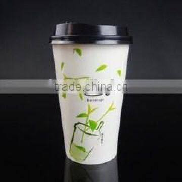 Eco-friendly european Ripple wall Paper Cup with lid