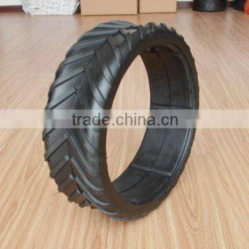 16x4.5inch semi pneumatic rubber tire with tractor tread for agricultural machine roller