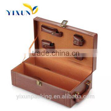 Good price Leather wine single bottle box/wine Gift Box