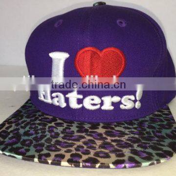 puff embroidery hater snapback caps wholesale