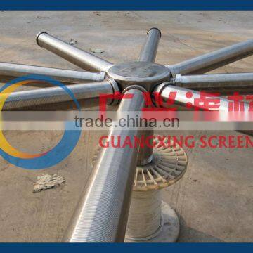 V-shape wire lateral distributor