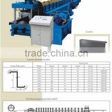 Z purling roll forming machine