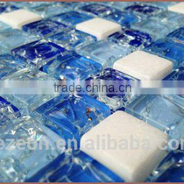 Blue Broken Glass mosaic swimming pool mosaic tile