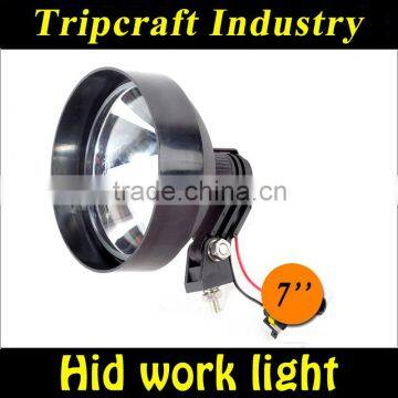 Round 7'' 3200LM 35w 55w hid working light super bright hid working light,vehicle hid working light