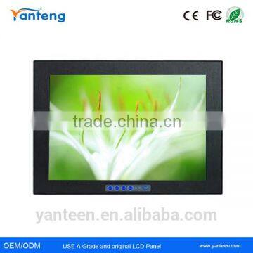 Front plate IP65 24" kiosk lcd monitor with VGA+DVI+AV interface