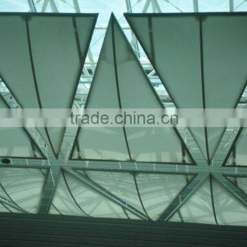 Hyperbolic and Decorative Grade A Firepoof PTFE Coated Tensile Fabric Architecture Ceiling in Airport From China Supplier photo-2