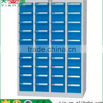 China TJG-CDH-440 High Quality Non-Slip Plastic PS 20 Drawer Cold Rolling Steel Spare Parts Cabinet Series