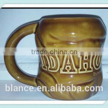 ceramic potato mug potato shape coffee cup in 3d style