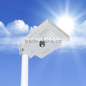 8w 12w motion sensor all in one integrated solar led street light