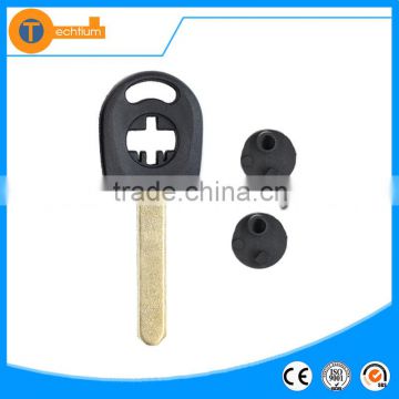 transponder key blank with chip groove and printed logo key case for Honda city accord