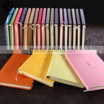 Multicolor leather cover loose leaf recyled executive notebook