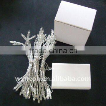 Battery LED string light white 3 AA batteries 4 strings