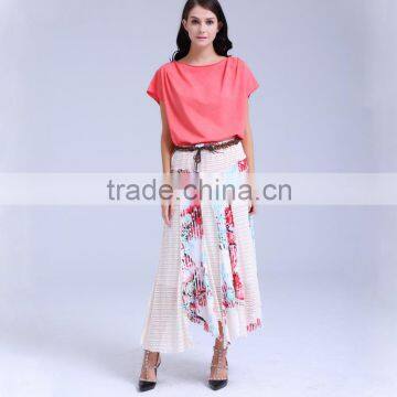 New arrival ladies knitted skirt with waistband