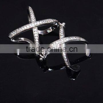 Fashion New Model Silver Ring Wedding Ladies Gold Finger Ring photo-5