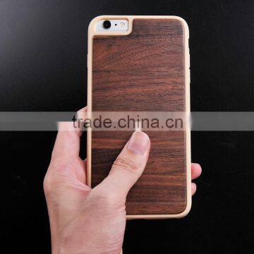 Wood Grain Leather+tpu Shell Mobile Phone for Iphone 7/7s Case