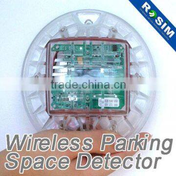 Outdoor parking lot wireless magnetometer vehicle detector replace ultrasonic sensor