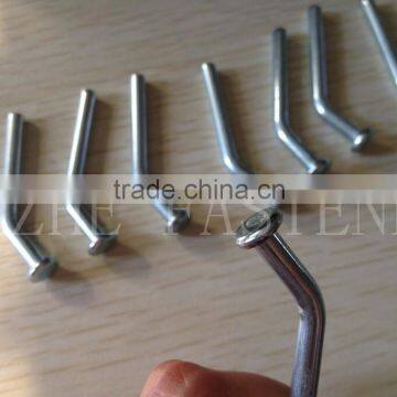 Locking rivet pins zinc plated