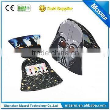 Special Design Superman Invitation LCD Video Greeting Card with Lights