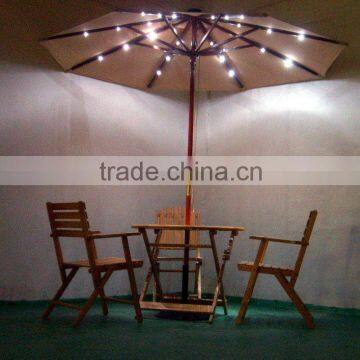 Patio solar umbrella