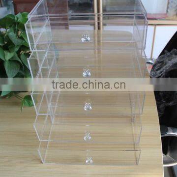 clear acrylic organizer with 5 drawer