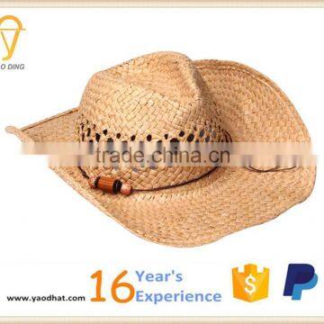 Unisex Handmade Crochet Raffia Cowboy Hats