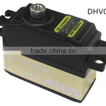 Dongguan DHV027 helicopter servo/airplane servo with titanium gear/Coreless motor servo