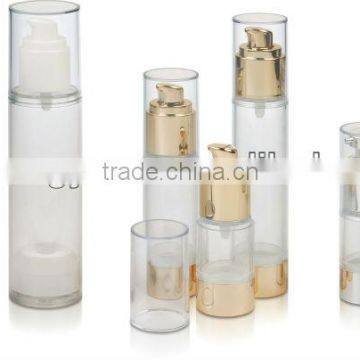 different capacity airless lotion plastic container with pump