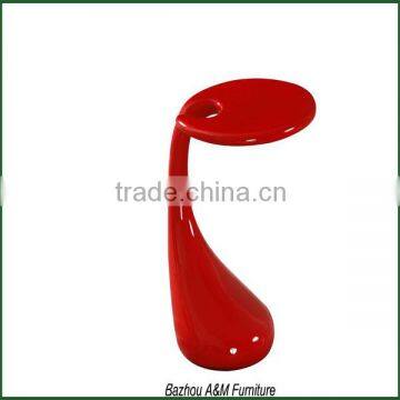 Modern High Gloss Fiberglass Side Table in White, Black and Red New photo-2