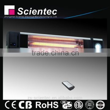 Electric ceiling outdoor infrared heater with remote control