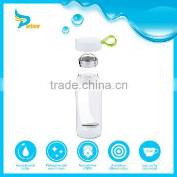 New Design Healthy Drinking Round Electric Hot 1.5l Glass Water Bottle