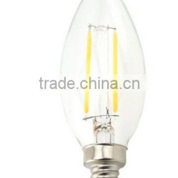 2700K warm white Ceramic/Sapphire Substrate/Glass led filament lamp