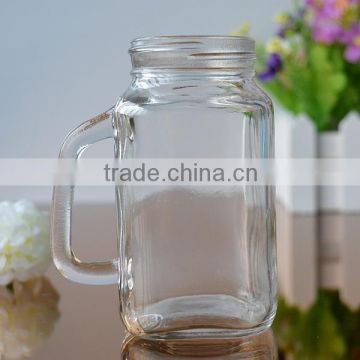 Wholesale mini mason jar with lid and straw type glass