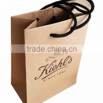 custom logo printing kraft paper bag no minimum with your own logo