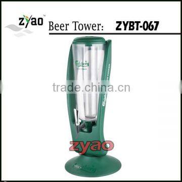 ice tube beer dispenser/ newest beautiful model 3.0L beer tower/ newest beer tower dispenser