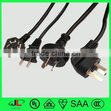 CCC approved China standard 2 and 3 pin power plug 250V ac male electric cord plug