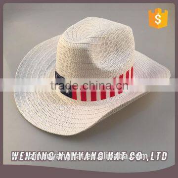 High Quality Paper Straw Cowboy Hat for Women/Man England Style Hats