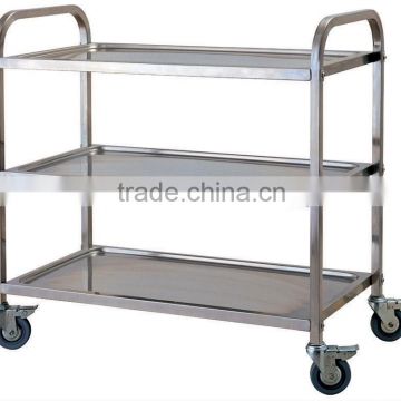 Stainless Steel Dinning Cart With Square Tube