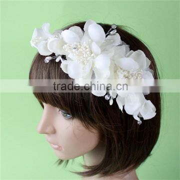 MYLOVE women accessory bridal hair comb with flower and pearl wholesale MLXA29