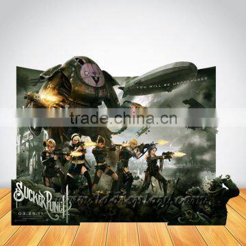 Custom promotional cardboard poster film standee