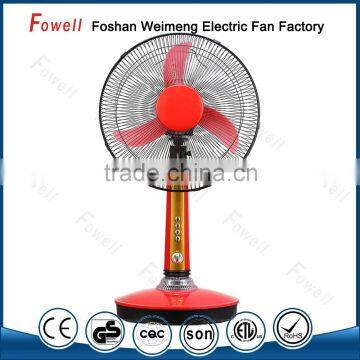 2016 New On Sale Now Electric Industrial Rechargeable Fan 12V 16Inch Table Fan