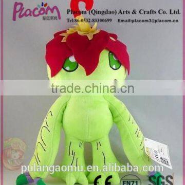 Cute Cheap New Original Plush Animal Pocket Monster Toy Digimon Palmon Soft Doll for Promotion