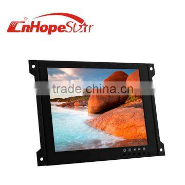 Metal Case VGA BNC AV 4:3 800*600 8inch Mini Open Frame Monitor