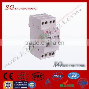 manual Changeover Switch suitable for DIN Rail Mounting modular din rail disconnect switch