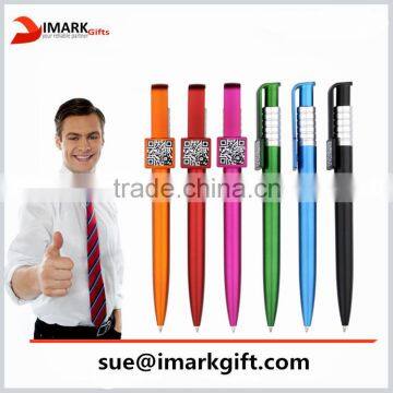 fashion design Two-Dimension Code promotional ballpoint pen